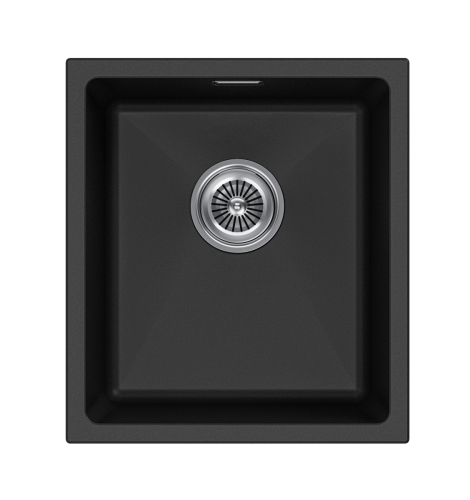 Кухонная мойка Paulmark LUMI 41UNI LU41-BL 45х40 цвет черный